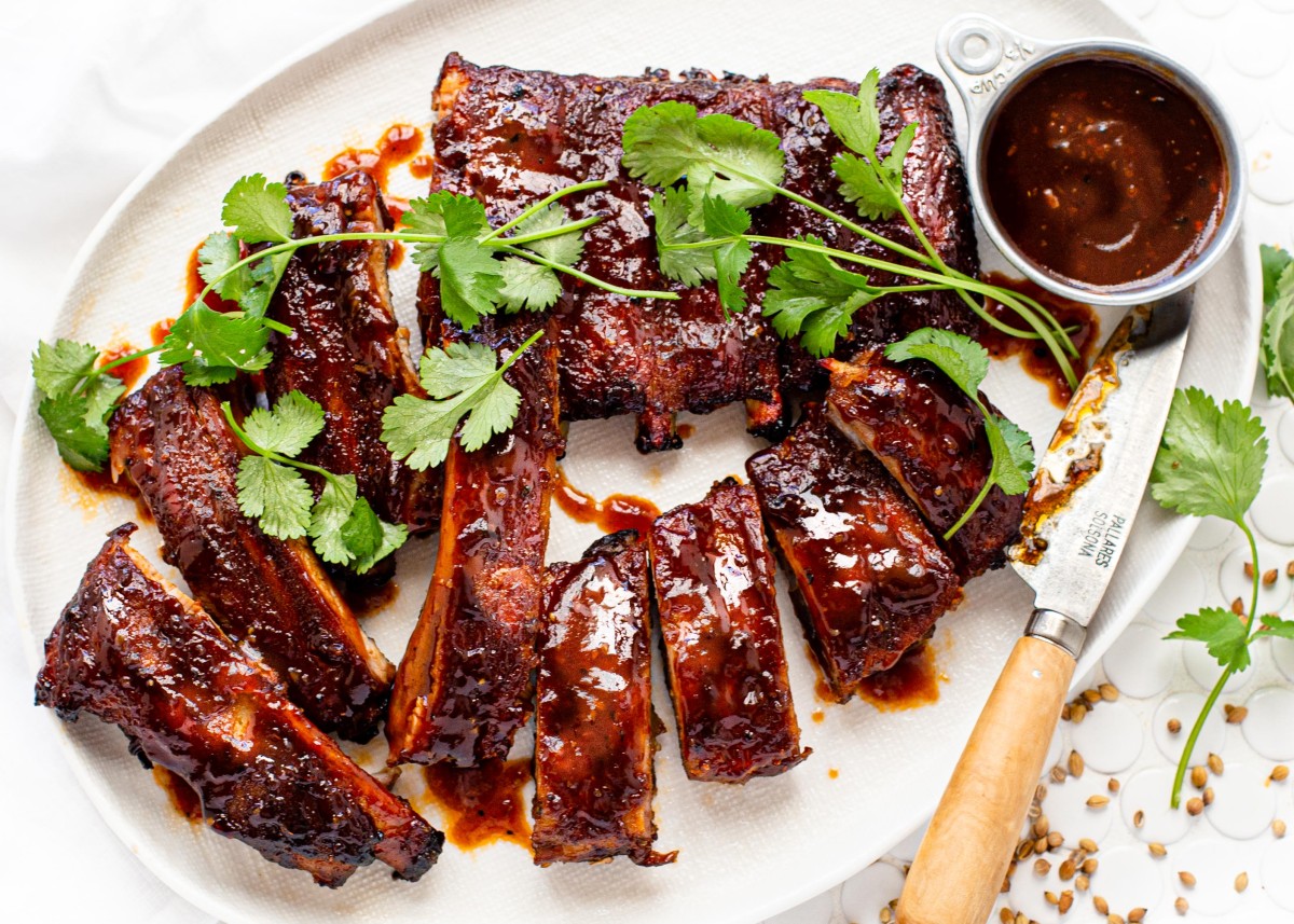 Oven Pork Ribs with Barbecue Sauce